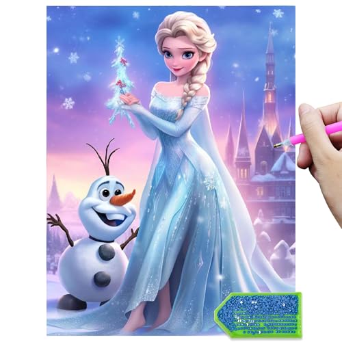 LAISU Eiskönigin Diamond Painting für Kinder und Erwachsene Anfänger, 30x40cm Cartoon-Eisa-Prinzessin 5D Diamant Malerei Bilder, Groß DIY Mosaik Bastelset für Mädchen ab 6 Jahre, Home Deko Geschenke LAISU Eiskönigin Diamond Painting für Kinder und Erwachsene Anfänger, 30x40cm Cartoon-Eisa-Prinzessin 5D Diamant Malerei Bilder, Groß DIY Mosaik Bastelset für Mädchen ab 6 Jahre, Home Deko Geschenke von LAISU