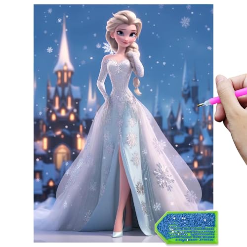 LAISU Eiskönigin Diamond Painting für Kinder und Erwachsene Anfänger, 30x40cm Cartoon-Eisa-Prinzessin 5D Diamant Malerei Bilder, Groß DIY Mosaik Bastelset für Mädchen ab 6 Jahre, Home Deko Geschenke LAISU Eiskönigin Diamond Painting für Kinder und Erwachsene Anfänger, 30x40cm Cartoon-Eisa-Prinzessin 5D Diamant Malerei Bilder, Groß DIY Mosaik Bastelset für Mädchen ab 6 Jahre, Home Deko Geschenke von LAISU