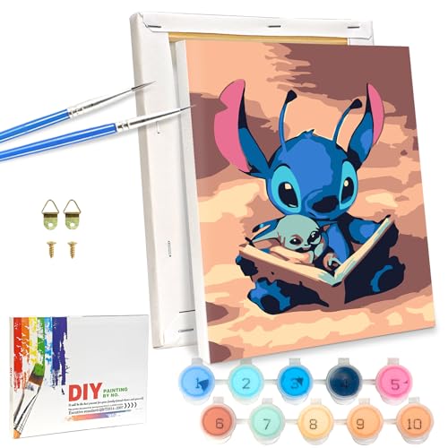 LAISU Malen Nach Zahlen mit Rahmen für Kinder, Junior und Erwachsene Anfänger, 18x24cm Kleine Cartoon Painting, DIY Gemälde Basteln Set mit Leinwand Pinseln Acrylfarben für Jungen Mädchen ab 6 Jahre LAISU Malen Nach Zahlen mit Rahmen für Kinder, Junior und Erwachsene Anfänger, 18x24cm Kleine Cartoon Painting, DIY Gemälde Basteln Set mit Leinwand Pinseln Acrylfarben für Jungen Mädchen ab 6 Jahre von LAISU