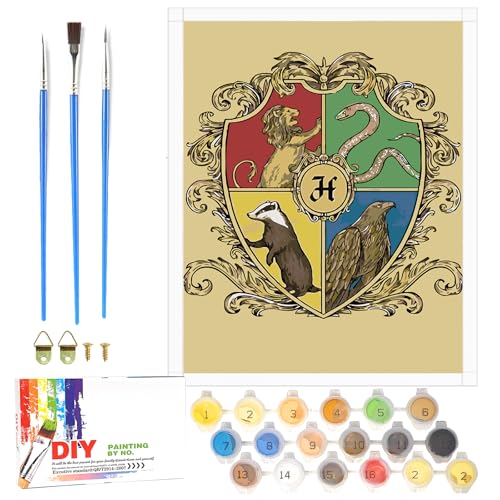 LAISU Malen Nach Zahlen für Erwachsene Anfänger, 40x50cm Große DIY Painting by Numbers mit Leinwand Pinseln Acrylfarben, Hary Pote Hogwas Zauberakademie Gemälde Set für Junior Geschenke und Home Deko LAISU Malen Nach Zahlen für Erwachsene Anfänger, 40x50cm Große DIY Painting by Numbers mit Leinwand Pinseln Acrylfarben, Hary Pote Hogwas Zauberakademie Gemälde Set für Junior Geschenke und Home Deko von LAISU