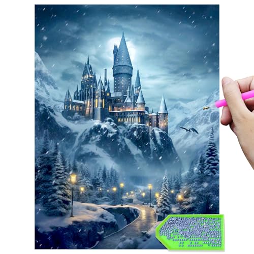 LAISU Diamond Painting für Erwachsene und Kinder Anfänger, 30x40cm Hary Pote Hogwas Zauberschule 5D Diamant Malerei Bilder, Groß DIY Mosaik Bastelset für Jungen Mädchen ab 6 Jahre und Home Deko LAISU Diamond Painting für Erwachsene und Kinder Anfänger, 30x40cm Hary Pote Hogwas Zauberschule 5D Diamant Malerei Bilder, Groß DIY Mosaik Bastelset für Jungen Mädchen ab 6 Jahre und Home Deko von LAISU