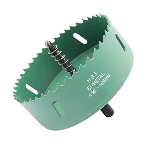 Lochsäge 105 mm,LAIWEI Bohrer zum Bohren in Holz, Dünnblech, Alu-Profilen, PVC, etc. Scharfes und langlebiges Bohrwerkzeug von Laiwei