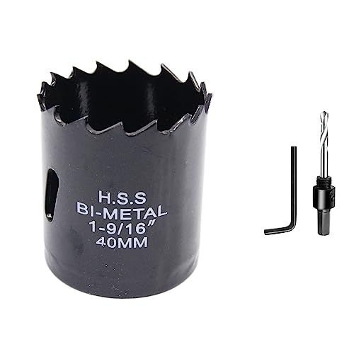 Lochsäge 40mm LAIWEI Bi-Metall Rundlochfräser HSS Kreissägekopf, 1,8 mm stark, Schnitttiefe bis 38mm, geeignet für Holz, Kunststoff, Gipskarton und Metallrohre Lochsäge 40mm LAIWEI Bi-Metall Rundlochfräser HSS Kreissägekopf, 1,8 mm stark, Schnitttiefe bis 38mm, geeignet für Holz, Kunststoff, Gipskarton und Metallrohre von Laiwei