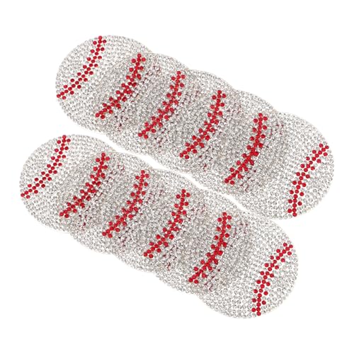LALADEFIEE 10 Stück Strass-aufnäher Aufbügeln: Glitzernde Baseball-diy-applikationen Für Kleidung, Hüte Und Accessoires. Heißklebedesign Für Einfaches Anbringen. LALADEFIEE 10 Stück Strass-aufnäher Aufbügeln: Glitzernde Baseball-diy-applikationen Für Kleidung, Hüte Und Accessoires. Heißklebedesign Für Einfaches Anbringen. von LALADEFIEE