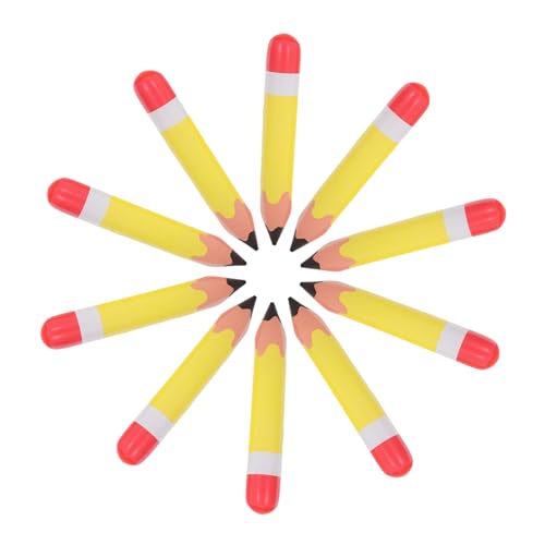 LALADEFIEE 10 Stück Teiliges PVC Aufblasbares Bleistift Robuste Geburtstags Abschlussfeier-dekoration Lustiger Kinderparty-ballon als Schülergeschenk und Partyaccessoire von LALADEFIEE