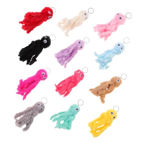 LALADEFIEE 12Stücke Plüsch Anhänger Farbige Schlüsselanhänger aus Weichem Material für Taschen Rucksäcke und Dekoration Leicht und Handlich für Freunde LALADEFIEE 12Stücke Plüsch Anhänger Farbige Schlüsselanhänger aus Weichem Material für Taschen Rucksäcke und Dekoration Leicht und Handlich für Freunde von LALADEFIEE
