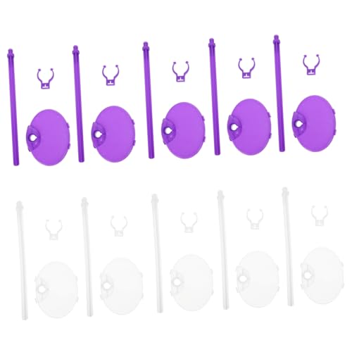 LALADEFIEE 20 Stück Puppenständer Transparente Halter für Puppen Stützsystem für Kreatives Spiel und Aufbewahrung von Puppen Figuren von LALADEFIEE