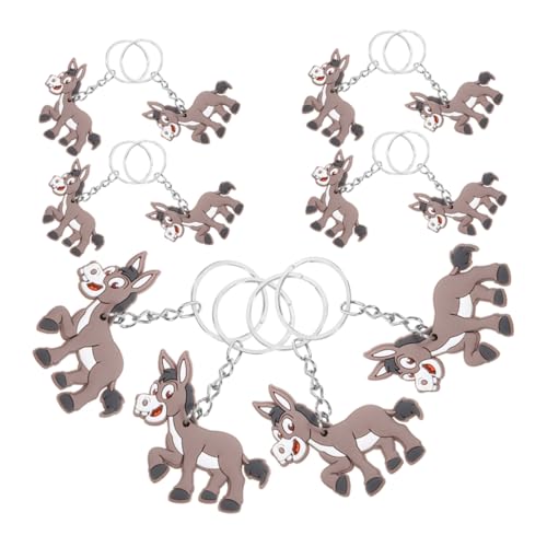 LALADEFIEE 20 Stück Schlüsselanhänger Cartoon Anhänger für Kindergeburtstag Tierparty Mitbringsel Robustes Material Vielseitig Einsetzbar Auffälliges Design von LALADEFIEE