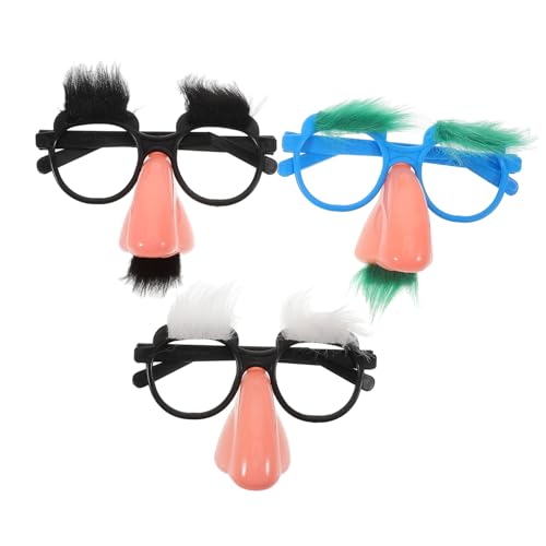 LALADEFIEE 3st Lustige Requisitenbrille Blöde Sonnenbrille Brillen-Foto-Requisiten Neuheitsbrille Weihnachtsfeier Sonnenbrille Verrückte Sonnenbrille Lustige Sonnenbrille Kunstwolle LALADEFIEE 3st Lustige Requisitenbrille Blöde Sonnenbrille Brillen-Foto-Requisiten Neuheitsbrille Weihnachtsfeier Sonnenbrille Verrückte Sonnenbrille Lustige Sonnenbrille Kunstwolle von LALADEFIEE