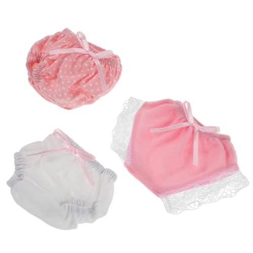 LALADEFIEE 3stücke Kleidung Für Puppen Wiederverwendbare Babywindeln Für Puppenhauspuppen Unterhosen Für Puppen Windel-Set Für Babypuppen LALADEFIEE 3stücke Kleidung Für Puppen Wiederverwendbare Babywindeln Für Puppenhauspuppen Unterhosen Für Puppen Windel-Set Für Babypuppen von LALADEFIEE