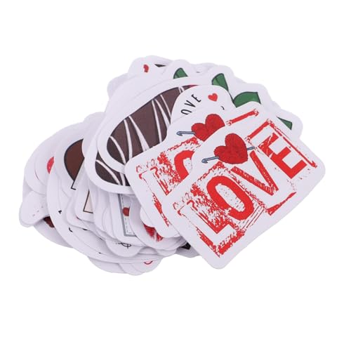 LALADEFIEE 46 Stück Scrapbook Herz-Aufkleber Valentinstag Selbstklebende Sticker Liebe Form Dekoration Für Tagebücher Alben Party LALADEFIEE 46 Stück Scrapbook Herz-Aufkleber Valentinstag Selbstklebende Sticker Liebe Form Dekoration Für Tagebücher Alben Party von LALADEFIEE