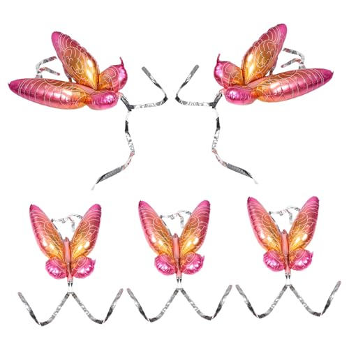 LALADEFIEE 5 Stück Flügel Ballon Kinderschmetterling Partydekorationen für den Innenbereich Dekorative Luftballons Ballonaufblasvorrichtung feenhafte Luftballons Aluminiumfolie Rosa LALADEFIEE 5 Stück Flügel Ballon Kinderschmetterling Partydekorationen für den Innenbereich Dekorative Luftballons Ballonaufblasvorrichtung feenhafte Luftballons Aluminiumfolie Rosa von LALADEFIEE