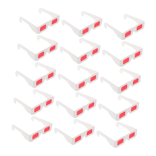 LALADEFIEE 50 Stück Gläser für Rot Leichte Ergonomische Sonnenbrillen Bunte Partybrillen für Filme zu Hause Valentinstag Party Accessoires Klassenzimmer Belohnungen von LALADEFIEE