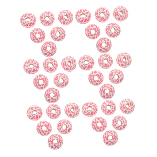LALADEFIEE 50 Stück Holzperlen Mit Kuh-print, Runde Lose Holzperlen, Handgefertigt, Poliert, Abstandshalter-charms Für Die Schmuckherstellung Und Als Dekoration Für Zuhause Und Partys LALADEFIEE 50 Stück Holzperlen Mit Kuh-print, Runde Lose Holzperlen, Handgefertigt, Poliert, Abstandshalter-charms Für Die Schmuckherstellung Und Als Dekoration Für Zuhause Und Partys von LALADEFIEE