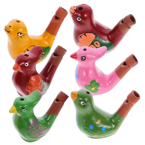 LALADEFIEE Keramik-vogelpfeife Für Kinder Wasservogelpfeife Satz Bunte Pfeifen Spielzeug Kleine Vogelpfeifen Geräuschmacher Für Kleinkinder LALADEFIEE Keramik-vogelpfeife Für Kinder Wasservogelpfeife Satz Bunte Pfeifen Spielzeug Kleine Vogelpfeifen Geräuschmacher Für Kleinkinder von LALADEFIEE