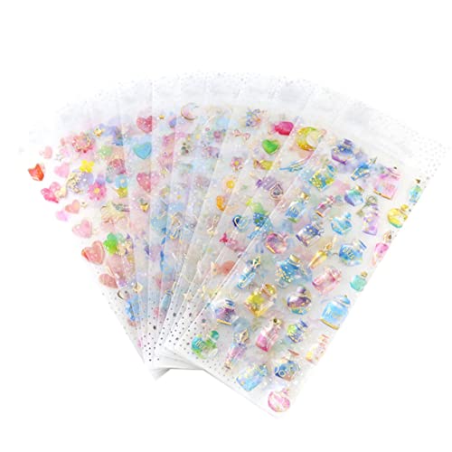 LALADEFIEE 9Stücke Teiliges Traumhafte DIY Aufkleber Transparente Sticker für Scrapbooking und Fotoalben für Kreative Bastelprojekte Gestaltung von Handbüchern LALADEFIEE 9Stücke Teiliges Traumhafte DIY Aufkleber Transparente Sticker für Scrapbooking und Fotoalben für Kreative Bastelprojekte Gestaltung von Handbüchern von LALADEFIEE