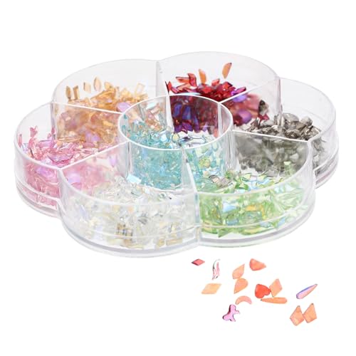 LALADEFIEE Nail Art Diamantschmuck Für Nägel Dekoration Satz Mit Kristallen Und Zubehör Diy Maniküre Accessoires Schlichtes Design Für Kreativität von LALADEFIEE