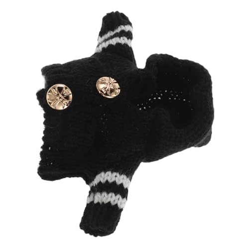 LALADEFIEE Nettes Plüschspielzeug Gestrickter Hoodie Stofftierkleidung Accessoire Süße Plüschpuppen Kleidung Süße Puppen Outfits von LALADEFIEE