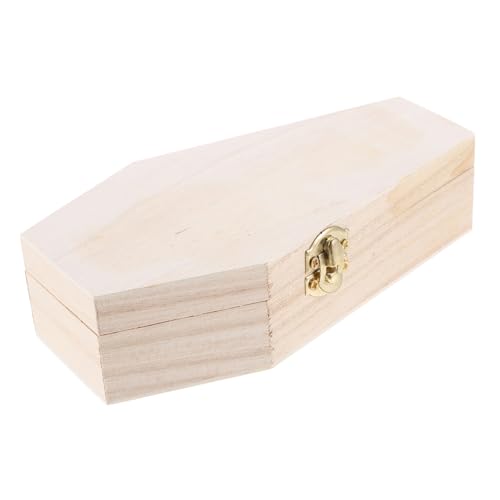 LALADEFIEE Schmuckschatulle Im Gothic-stil Aufbewahrungsbehälter Aus Holz Für Ohrringe Und Halsketten Vintage-sarg-design LALADEFIEE Schmuckschatulle Im Gothic-stil Aufbewahrungsbehälter Aus Holz Für Ohrringe Und Halsketten Vintage-sarg-design von LALADEFIEE
