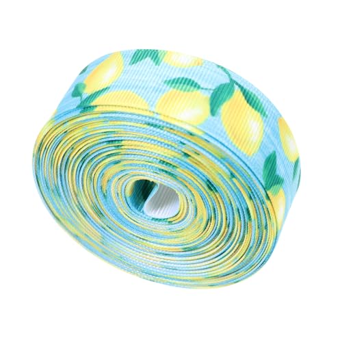 LALADEFIEE Sommerliches Zitronen Dekorationsband Polyester Schleifenband für Geschenkverpackung Basteln Partybedarf DIY Geschenkband LALADEFIEE Sommerliches Zitronen Dekorationsband Polyester Schleifenband für Geschenkverpackung Basteln Partybedarf DIY Geschenkband von LALADEFIEE
