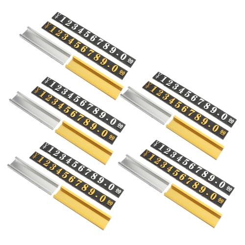 10 Stück Preisetiketten aus Aluminiumlegierung Selbstklebende Preisschilder für Supermärkte und Einkaufszentren und Langlebig und Einfach zu Verwenden 10 Stück Preisetiketten aus Aluminiumlegierung Selbstklebende Preisschilder für Supermärkte und Einkaufszentren und Langlebig und Einfach zu Verwenden von LALAFINA