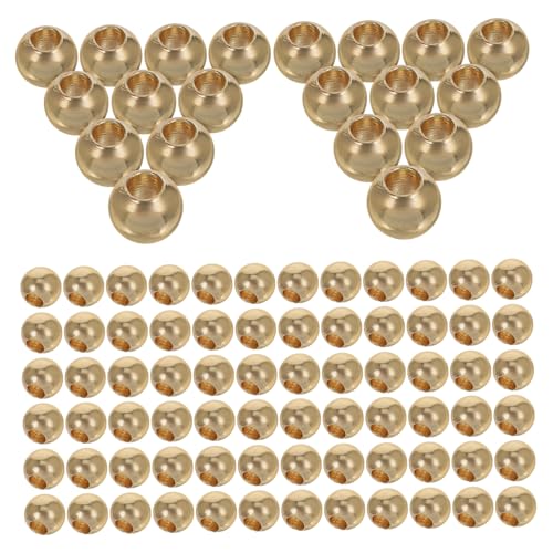 100 Stück Winzige Goldperlen: Lochdesign, Mini-gold-abstandshalter, Lose Perlen – Diy-bastelmaterial Für Schmuckherstellung Für Armbänder, Halsketten Und Ohrringe 100 Stück Winzige Goldperlen: Lochdesign, Mini-gold-abstandshalter, Lose Perlen – Diy-bastelmaterial Für Schmuckherstellung Für Armbänder, Halsketten Und Ohrringe von LALAFINA