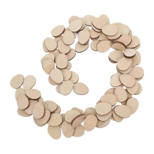 100Stücke Eiform Unbehandelte Holzplatten für DIY Handwerk und Bastelprojekte Naturholz Dekoration für Schilder Tags und Weihnachtsornamente 100Stücke Eiform Unbehandelte Holzplatten für DIY Handwerk und Bastelprojekte Naturholz Dekoration für Schilder Tags und Weihnachtsornamente von LALAFINA