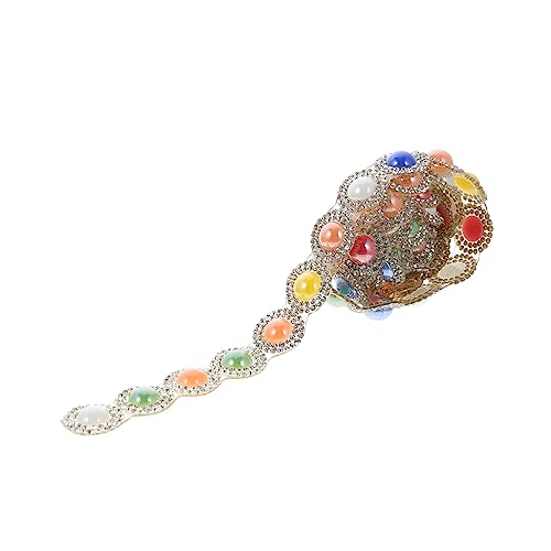 1Stück Rhinestone Gurtband DIY Glitzerband für Kunsthandwerk Selbstklebend zum Dekorieren von Kleidung Hochzeitsfesten und Accessoires von LALAFINA