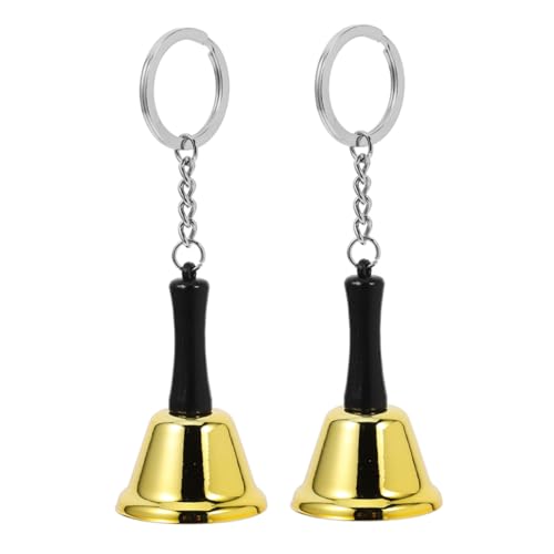 2 Stück Mini-handglocke: Service-schlüsselanhänger, Hochzeits-dinner-glocke Mit Griff Für Essensalarm, Klingeln, Klassenzimmer, Esstisch, Service, Schreibtischaktivitäten 2 Stück Mini-handglocke: Service-schlüsselanhänger, Hochzeits-dinner-glocke Mit Griff Für Essensalarm, Klingeln, Klassenzimmer, Esstisch, Service, Schreibtischaktivitäten von LALAFINA