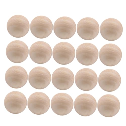 20Stücke Runde Holzperlen ohne Bohrung Naturholz DIY Bastelzubehör für Projekte Schmuckherstellung und Dekoration für Bastelenthusiasten 20Stücke Runde Holzperlen ohne Bohrung Naturholz DIY Bastelzubehör für Projekte Schmuckherstellung und Dekoration für Bastelenthusiasten von LALAFINA
