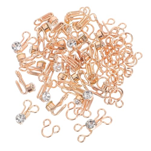 30 Sets Haken Und Ösenverschlüsse Haken Und Ösenverschlüsse Mit Strasssteinen – Nähverschlüsse Aus Metall – Modisch Für Bhs Röcke DIY Kleidung von LALAFINA