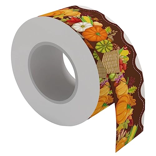 LALAFINA 1 Rolle Aufkleber mit gewellter Grenze retro Wohnkultur halloween decoration bürodeko Bordürenaufkleber für Tafeln Bulletin -Brett -Grenzaufkleber Kupferplattenaufkleber von LALAFINA