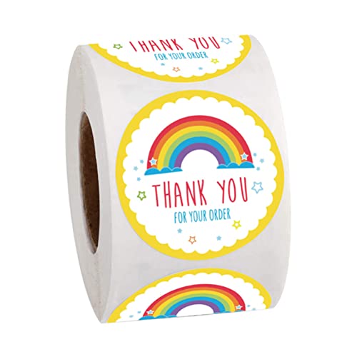 LALAFINA 1 Rolle Regenbogen Aufkleber für Party Dekoration Selbstklebende Siegelsticker für Bastelprojekte Feiertage und für Geburtstagsfeiern Hochzeiten und LALAFINA 1 Rolle Regenbogen Aufkleber für Party Dekoration Selbstklebende Siegelsticker für Bastelprojekte Feiertage und für Geburtstagsfeiern Hochzeiten und von LALAFINA
