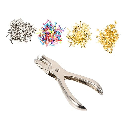 LALAFINA 1 Satz Alloy Paper Fastener Mit Lochstanzer Für Diy Handarbeiten Goldenen Und Silbernen Brads Für Scrapbooking Und Kartenherstellung 400 Stück LALAFINA 1 Satz Alloy Paper Fastener Mit Lochstanzer Für Diy Handarbeiten Goldenen Und Silbernen Brads Für Scrapbooking Und Kartenherstellung 400 Stück von LALAFINA