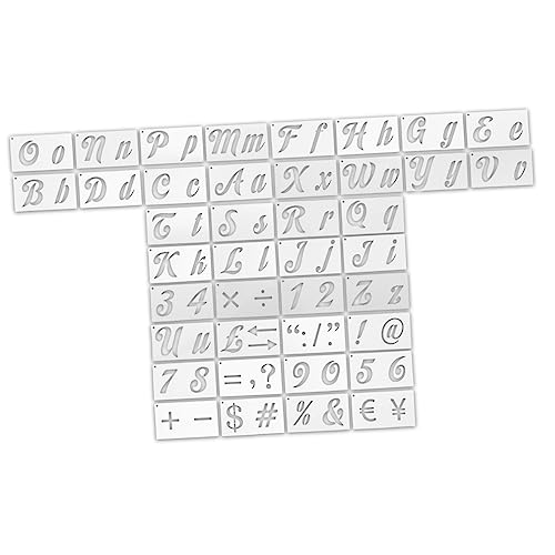 LALAFINA 1 Satz Alphanumerische Vorlage Schablonenbuchstaben Malschablonen für Wände Brief Vorlage für DIY-Schulkunstprojekte Alphabet-Kunsthandwerksvorlage das Haustier LALAFINA 1 Satz Alphanumerische Vorlage Schablonenbuchstaben Malschablonen für Wände Brief Vorlage für DIY-Schulkunstprojekte Alphabet-Kunsthandwerksvorlage das Haustier von LALAFINA