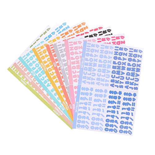 LALAFINA 1 Satz Bunte Alphabet Aufkleber Selbstklebende Buchstabensticker Für Scrapbooking Grußkarten Umschläge Und Kreative Diy Projekte Farbenfrohe Dekoration Für 16blatt LALAFINA 1 Satz Bunte Alphabet Aufkleber Selbstklebende Buchstabensticker Für Scrapbooking Grußkarten Umschläge Und Kreative Diy Projekte Farbenfrohe Dekoration Für 16blatt von LALAFINA