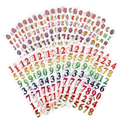LALAFINA 1 Satz Cartoon Schaum Aufkleber Selbstklebende Schaumstoff Sticker Buchstaben Zahlen Für Kreative Bastelprojekte Und Spielaktivitäten 40 Blatt LALAFINA 1 Satz Cartoon Schaum Aufkleber Selbstklebende Schaumstoff Sticker Buchstaben Zahlen Für Kreative Bastelprojekte Und Spielaktivitäten 40 Blatt von LALAFINA