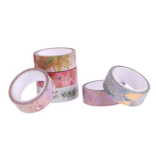 LALAFINA 1 Satz Diy Klebeband Dekorative Blumen Designs Für Scrapbooking Journaling Und Bastelprojekte Pro Rolle Handreißbar Für Kreative Kunstprojekte 6rollen LALAFINA 1 Satz Diy Klebeband Dekorative Blumen Designs Für Scrapbooking Journaling Und Bastelprojekte Pro Rolle Handreißbar Für Kreative Kunstprojekte 6rollen von LALAFINA