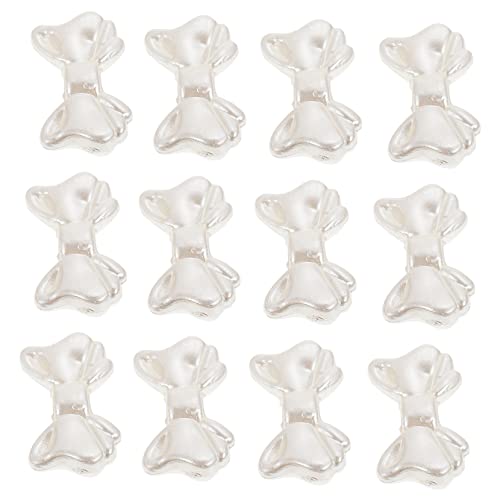 LALAFINA 1 Satz Faux Perlen Bowknot Spacer Beads Für Diy Ohrringe Schmuckherstellung Bastelperlen Mit Vorgebohrtem Für Und Armbänder 300 Stück von LALAFINA