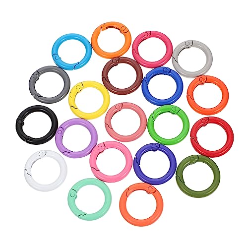 LALAFINA 1 Satz Federschnalle Aus Metall Stichworte Schlüsselbund Ö Lanyards Für Runder Druckknopf Runde Feder Runder Karabiner Karabinerhaken Kette Frühling Eisen Zufällige Farbe 24 Stück LALAFINA 1 Satz Federschnalle Aus Metall Stichworte Schlüsselbund Ö Lanyards Für Runder Druckknopf Runde Feder Runder Karabiner Karabinerhaken Kette Frühling Eisen Zufällige Farbe 24 Stück von LALAFINA