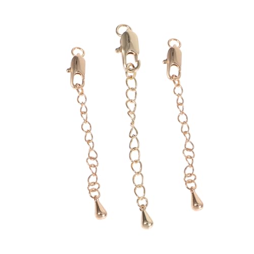 LALAFINA 1 Satz Kettenverlängerung Mit Hummerverschluss Goldene Schmuckverlängerungsketten Für Und Armbänder Für Diy Schmuckherstellung 3 Stücke LALAFINA 1 Satz Kettenverlängerung Mit Hummerverschluss Goldene Schmuckverlängerungsketten Für Und Armbänder Für Diy Schmuckherstellung 3 Stücke von LALAFINA
