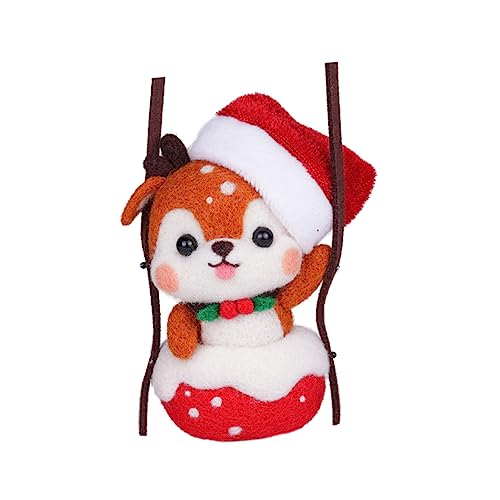 LALAFINA 1 Satz Nadelfilz für Weihnachten Diy Kits für Kreative Anhänger für Anfänger Werkzeug und Zubehör Bastelidee für Festliche Dekoration LALAFINA 1 Satz Nadelfilz für Weihnachten Diy Kits für Kreative Anhänger für Anfänger Werkzeug und Zubehör Bastelidee für Festliche Dekoration von LALAFINA