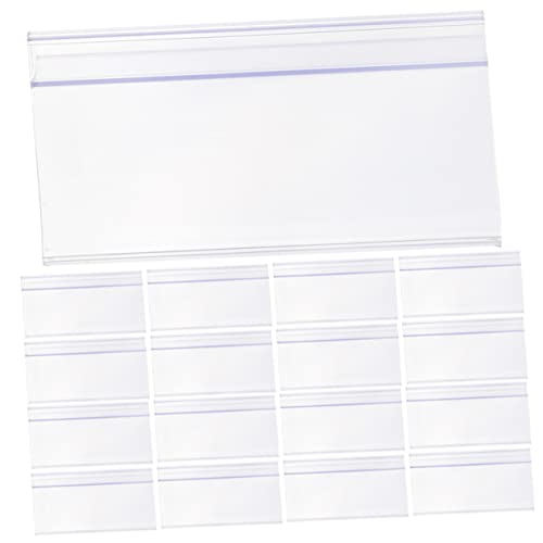 LALAFINA 1 Satz Preisschildstreifen Aufbewahrungskorb-etikett Etikettenhalterstreifen Für Zeichen Regal Kommodenetiketten Lebensmitteletiketten Platte Anzeige Transparent Pvc 25 Stück LALAFINA 1 Satz Preisschildstreifen Aufbewahrungskorb-etikett Etikettenhalterstreifen Für Zeichen Regal Kommodenetiketten Lebensmitteletiketten Platte Anzeige Transparent Pvc 25 Stück von LALAFINA