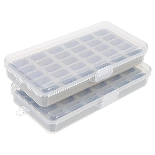 LALAFINA 1 Satz Spulen-aufbewahrungsbox Mit Organizer -mülleimer Spulenspeicherfall Zahnseide Stoff Veranstalter Nähen Spulenorganisator Stickerei Grey Plastik 2 Stück LALAFINA 1 Satz Spulen-aufbewahrungsbox Mit Organizer -mülleimer Spulenspeicherfall Zahnseide Stoff Veranstalter Nähen Spulenorganisator Stickerei Grey Plastik 2 Stück von LALAFINA