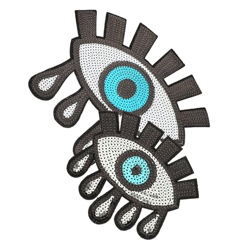 LALAFINA 1 Satz Teiliges Augen Sequins Patch Selbstklebend Kreative Bekleidungszubehör Für Reparatur Und Dekoration Von Kleidung Taschen Und 2 Stück LALAFINA 1 Satz Teiliges Augen Sequins Patch Selbstklebend Kreative Bekleidungszubehör Für Reparatur Und Dekoration Von Kleidung Taschen Und 2 Stück von LALAFINA