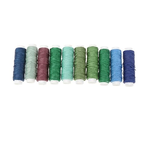 LALAFINA 1 Satz Wachsbeschichtete Nähfäden für Lederhandwerk Farben im Set für DIY Projekte und Langlebig zum Reparieren von Leder und Buchbindung von LALAFINA