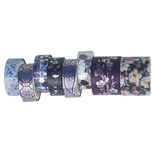 LALAFINA 1 Satz Washi-tape Scrapbooking Aufkleber Blumenband Zarte Bänder Dekoratives Klebeband Für Einklebebuch Diy Washi Tape Basteln Partyzubehör Urlaubsbänder Japanisches Papier 8rollen von LALAFINA