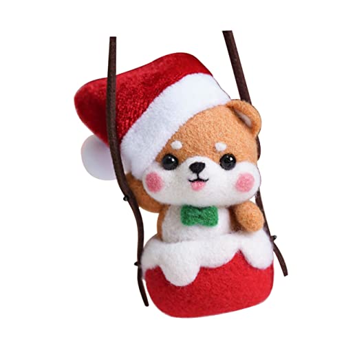 LALAFINA 1 Satz Weihnachts Nadelfilz Kit Diy Wollanhänger für Bastelwerkzeuge für Festliche Dekorationen für Kreative Familie LALAFINA 1 Satz Weihnachts Nadelfilz Kit Diy Wollanhänger für Bastelwerkzeuge für Festliche Dekorationen für Kreative Familie von LALAFINA