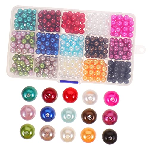 LALAFINA 1 Schachtel Künstliche Perlenstränge für Schmuckherstellung Runde Perlen mit Löchern für Diy und Armbänder Perfektes Bastelmaterial für Kreative Projekte LALAFINA 1 Schachtel Künstliche Perlenstränge für Schmuckherstellung Runde Perlen mit Löchern für Diy und Armbänder Perfektes Bastelmaterial für Kreative Projekte von LALAFINA