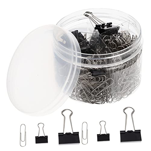 LALAFINA 1 Schachtel Metall Binderclips Set Robuste Büroklammern für Effektive Dokumentenorganisation für Büro Schule und Zuhause Praktische und Ansprechende Aufbewahrungslösung von LALAFINA